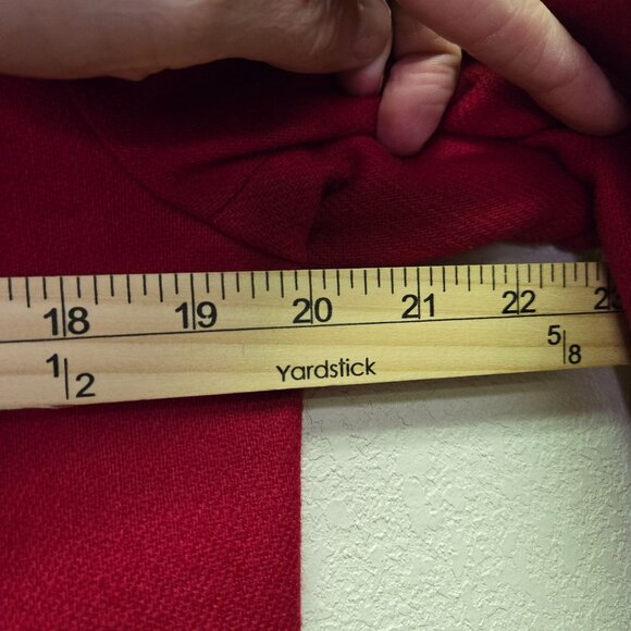 Vintage Womens Red Wool Blazer Size 10 The Weekend Holiday Christmas - Picture 7 of 9